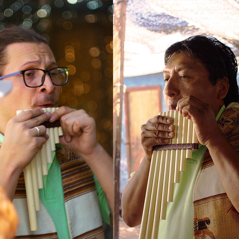 A la izquierda, Sebastián “Frodo” Ferrer. A la derecha, Alfredo "Tote" Garcia Choque